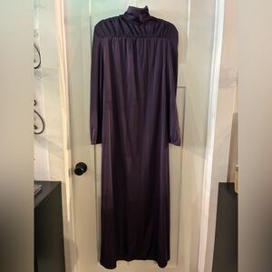 Vintage Elegant Purple Maxi Dress